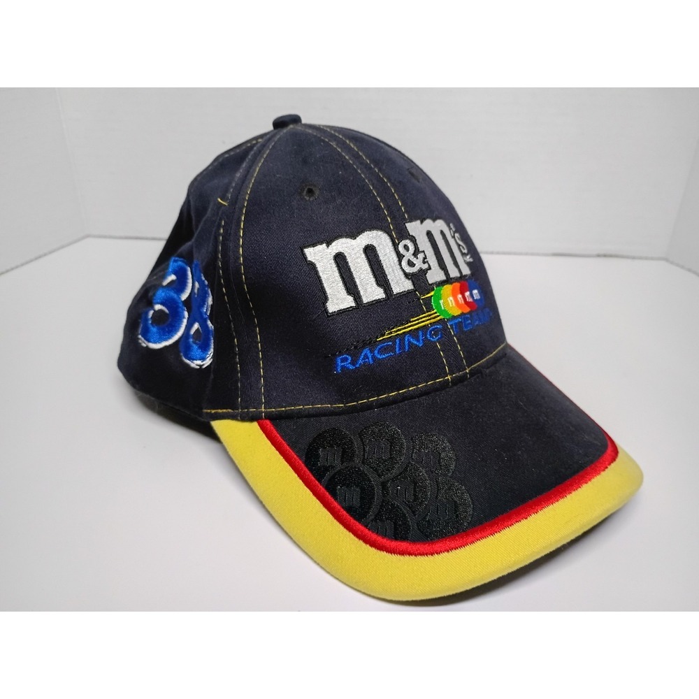 Vintage NASCAR M&M's Racing Team Hat #38 Elliot Sadler Black Chase Authentic